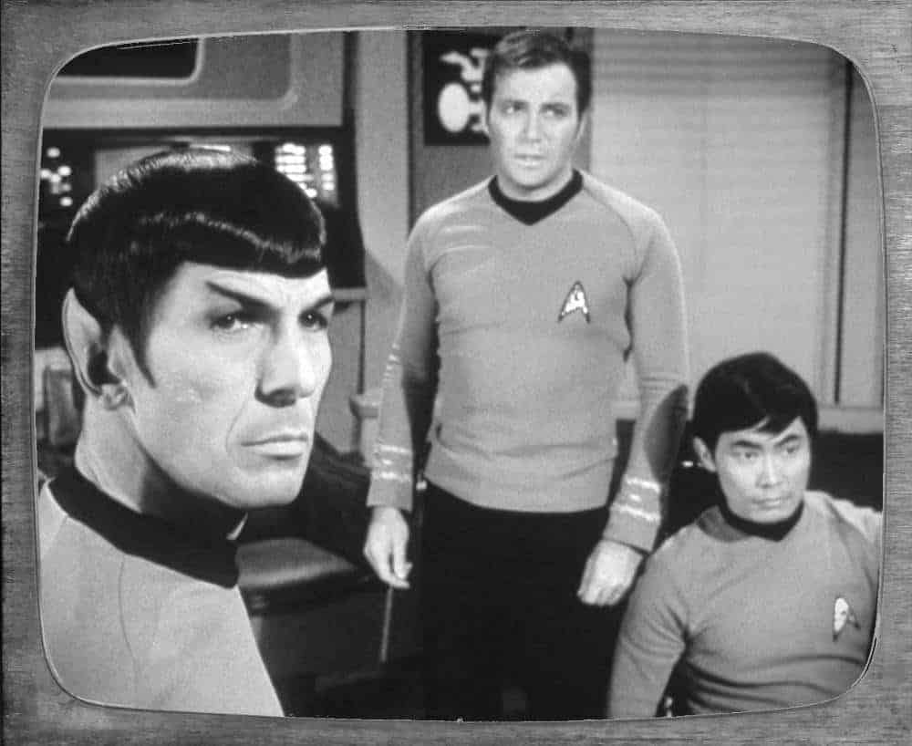 Spock, Captain Kirk & Sulu of Star Trek