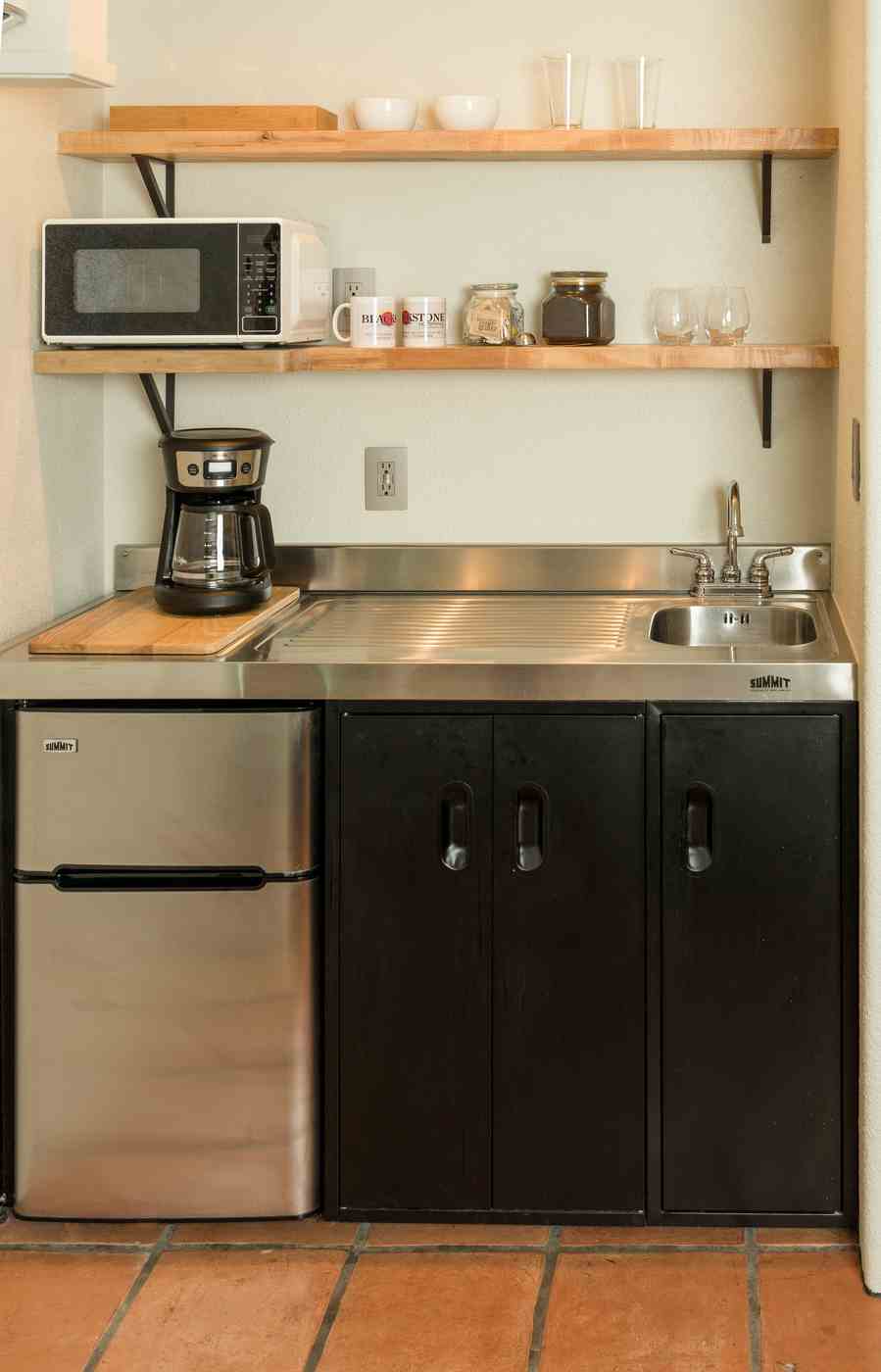 route 66 kitchenette at blackstone hotsprings